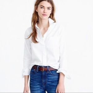 NWT J. CREW Boy Shirt in Tencel Cotton 00